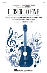 Closer to Fine SATB choral sheet music cover